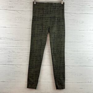 Spanx Look at me Now Olive Black Leggings Size S